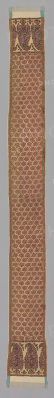 Scarf, India, Border: c. 1810.