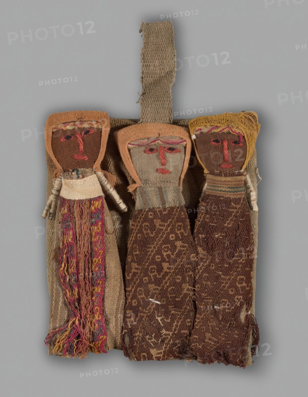 Dolls, Peru, 1950/84, with textile fragments from A.D. 1000/1476.