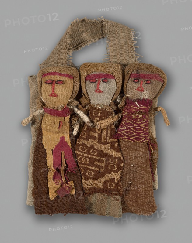 Dolls, Peru, 1950/84, with textile fragments from A.D. 1000/1476.