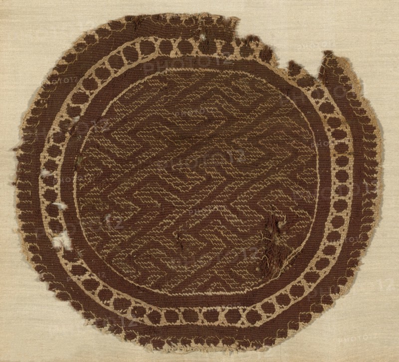 Roundel, Egypt, Roman period (30 B.C.- 641 A.D.), 3rd/5th century.