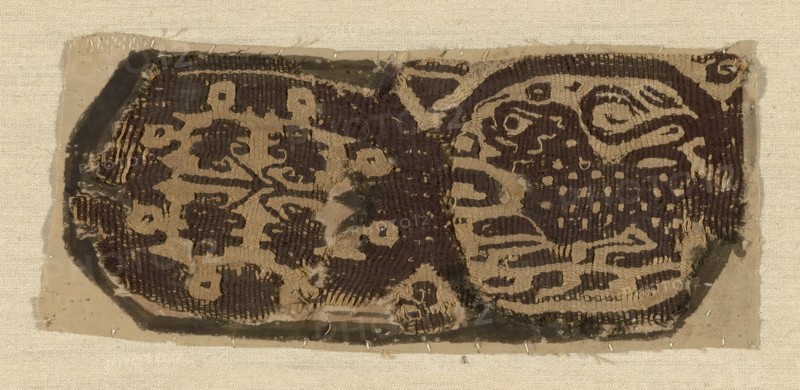 Border, Egypt, Roman period (30 B.C.- 641 A.D.), 5th century.