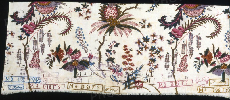 Chef-de-piece (Furnishing Fabric), France, 1850/75. Design in the Style of Jean Baptiste Pillement.