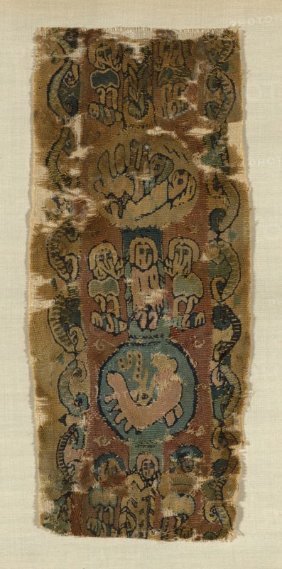 Fragment (Border), Egypt, Roman period (30 B.C.- 641 A.D.)/ Arab period (641-969), 7th/8th century.