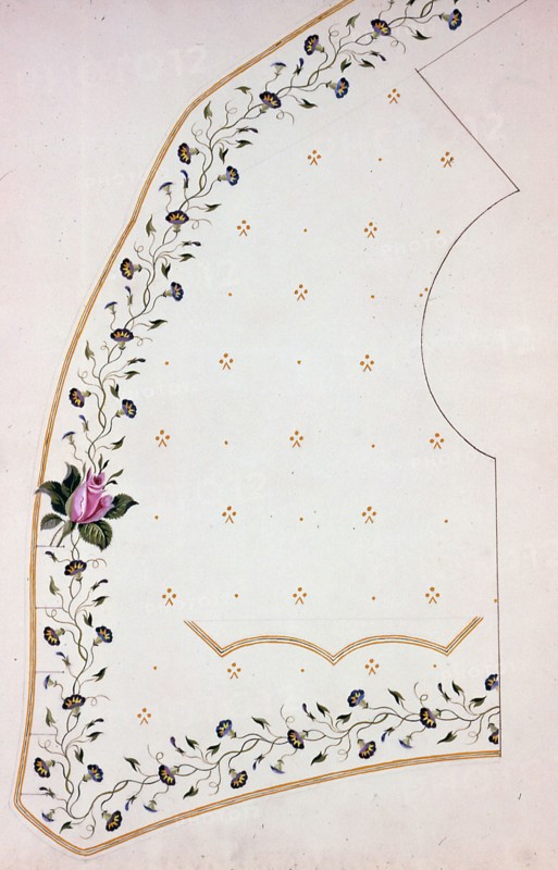 Waistcoat Design, England, 1830s/40s.