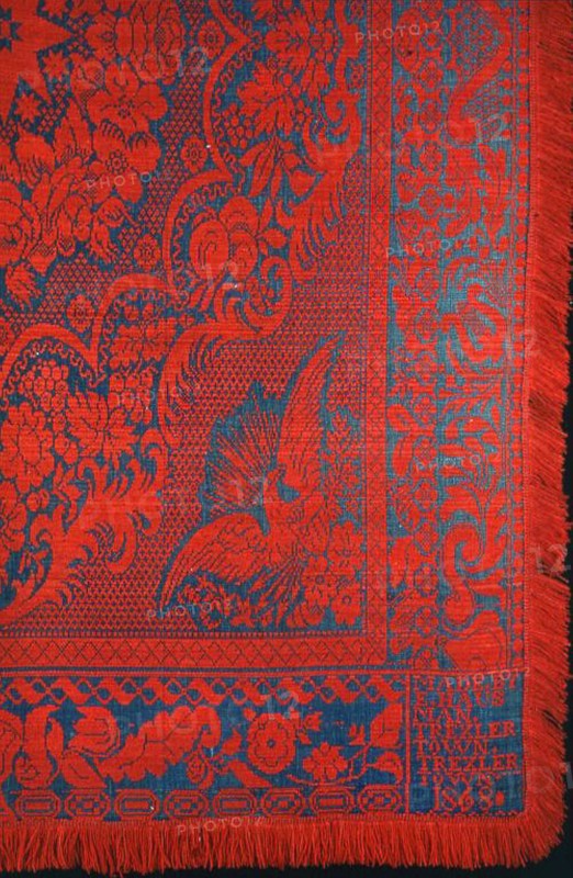 Coverlet, Pennsylvania, 1868.