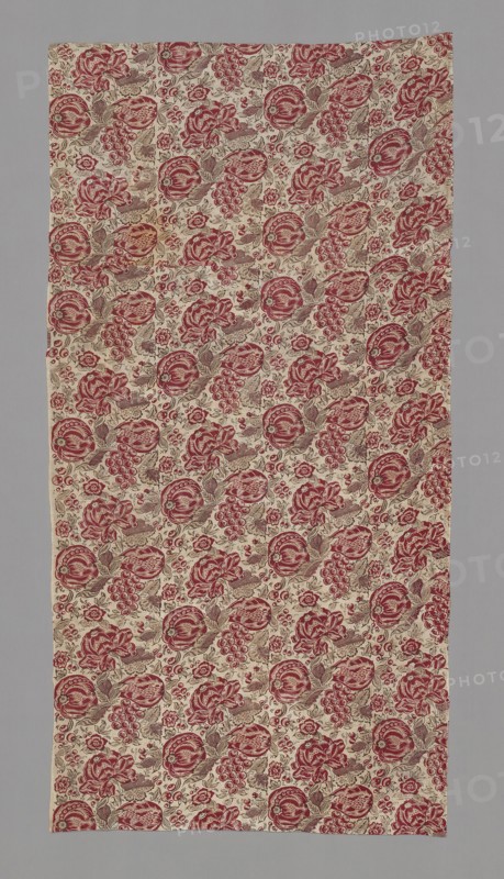 Cape Provencale (Dress or Furnishing Fabric), France, 1725/75. Floral print with pomegranates.