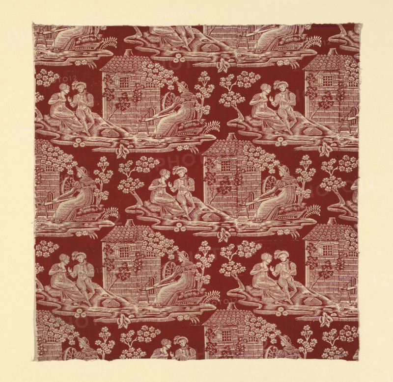 La Trève de Dieu (God's Truce) (Furnishing Fabric), France, c. 1820.