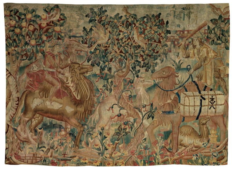 Camel Riders, presumably from a Wild Man series, Flanders, 1475/1510.