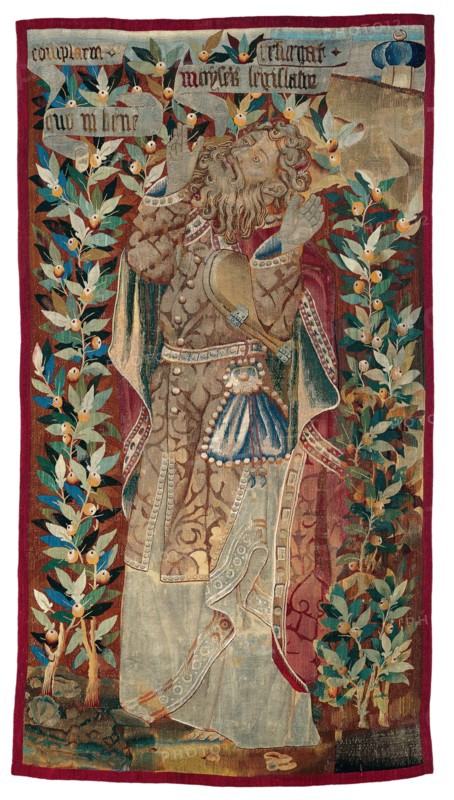 Moses (fragment) from The Transfiguration of Christ, Flanders, 1460/70.