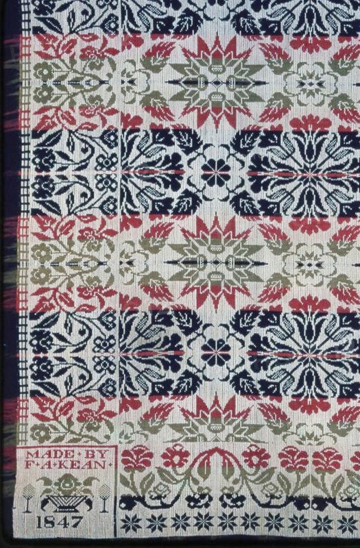 Coverlet, Indiana, 1847.