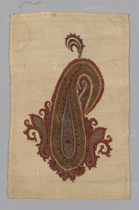 Fragment (From a Shawl), India, c. 1835.