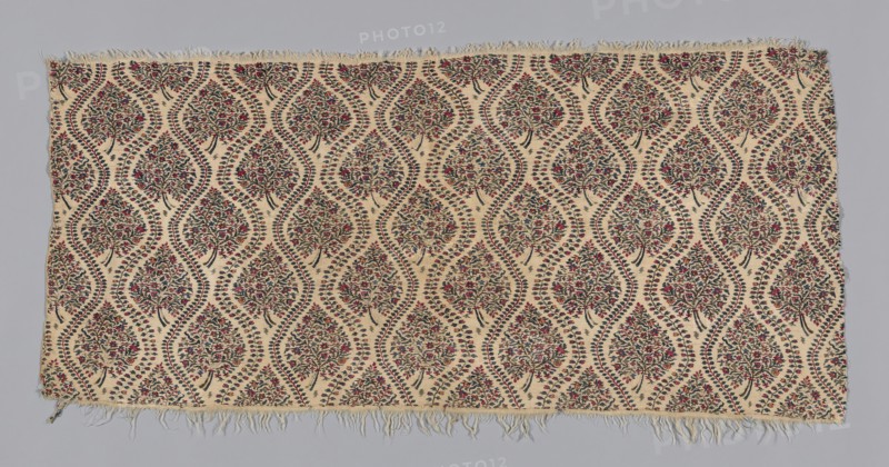 Shawl Fragment, India, c. 1815.
