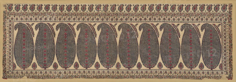 Shawl End, India, c. 1805-10.