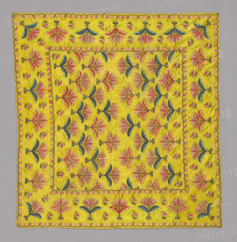 Needlework Cover, India, 19th century.