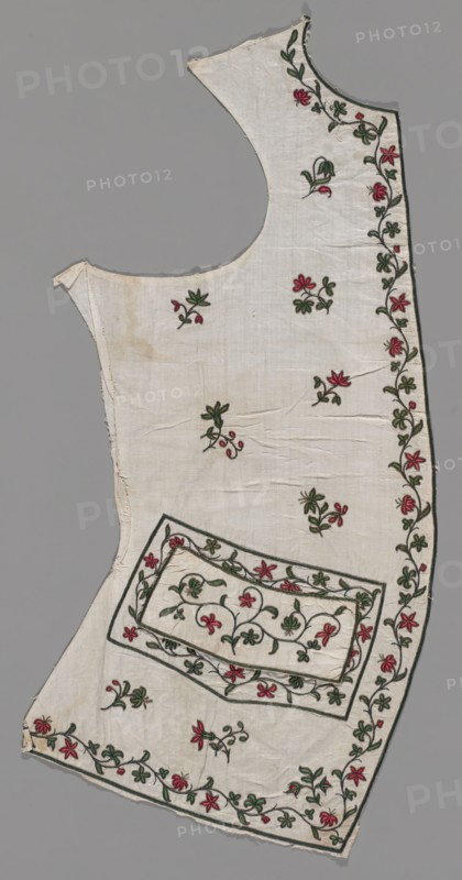 Waistcoat Front Panel, India, 1760s.