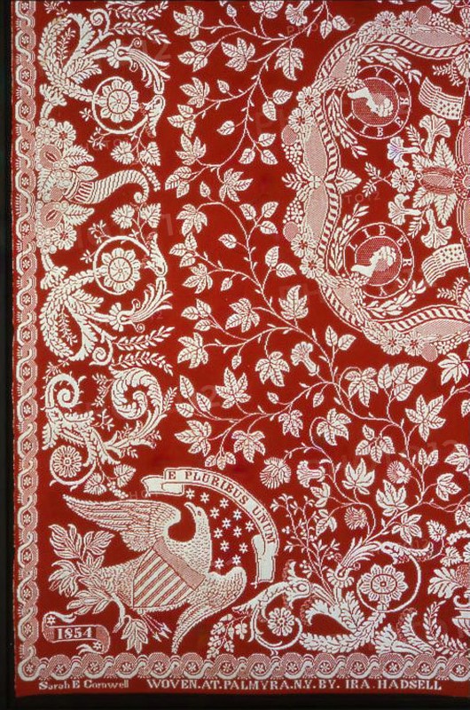Coverlet, New York, 1854.
