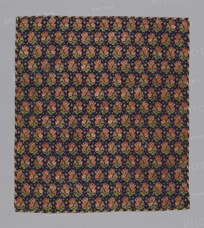 Cover (Furnishing Fabric), Iran, 19th century. Floral pattern.