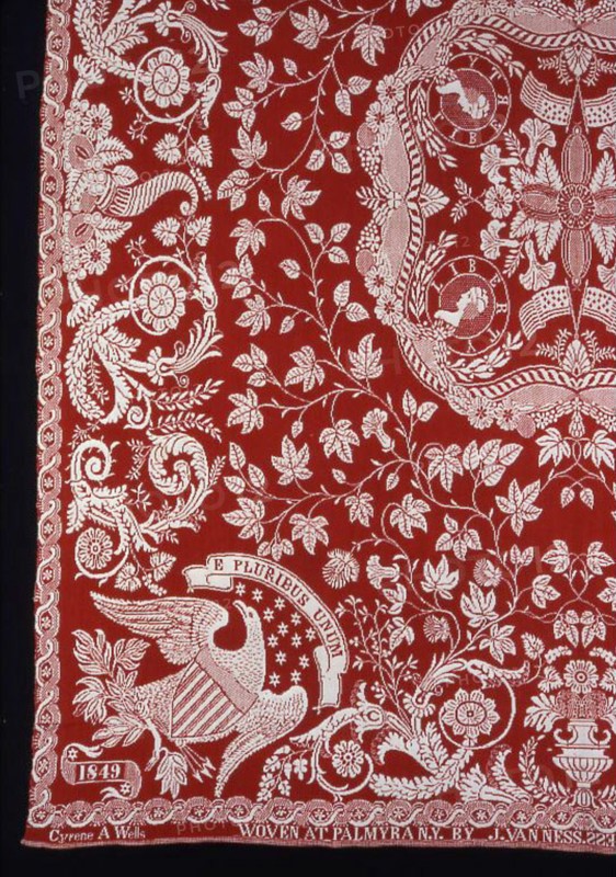 Coverlet, New York, 1849.