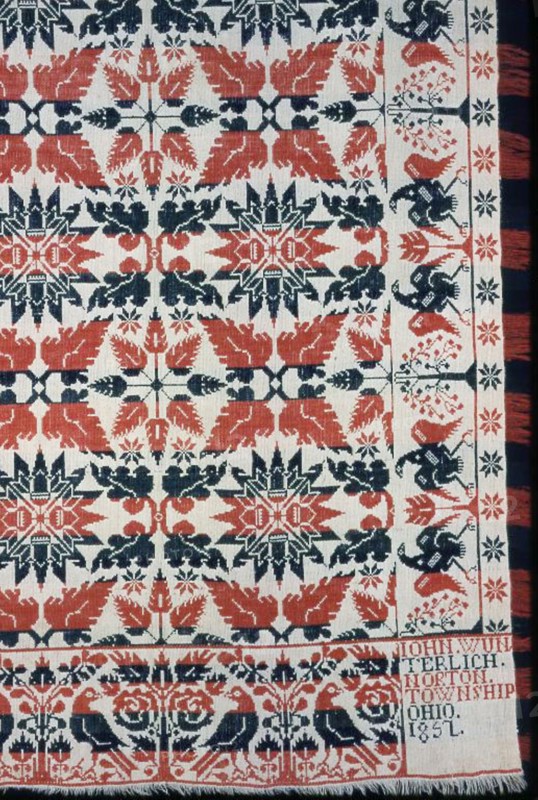 Coverlet, Ohio, 1857.