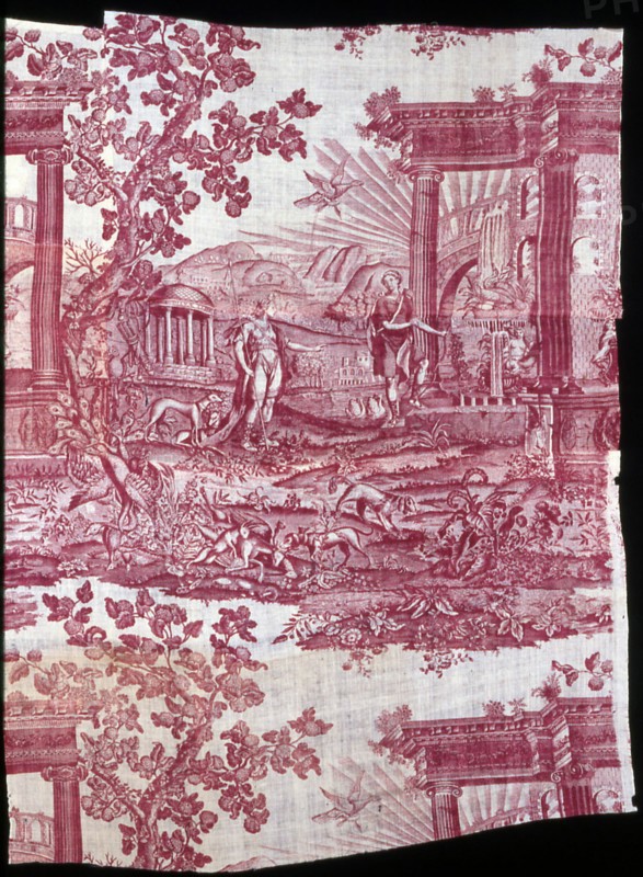 The Temple of Diana (Furnishing Fabric), Middlesex, 1775/85. Manufactured by Bromley Hall.