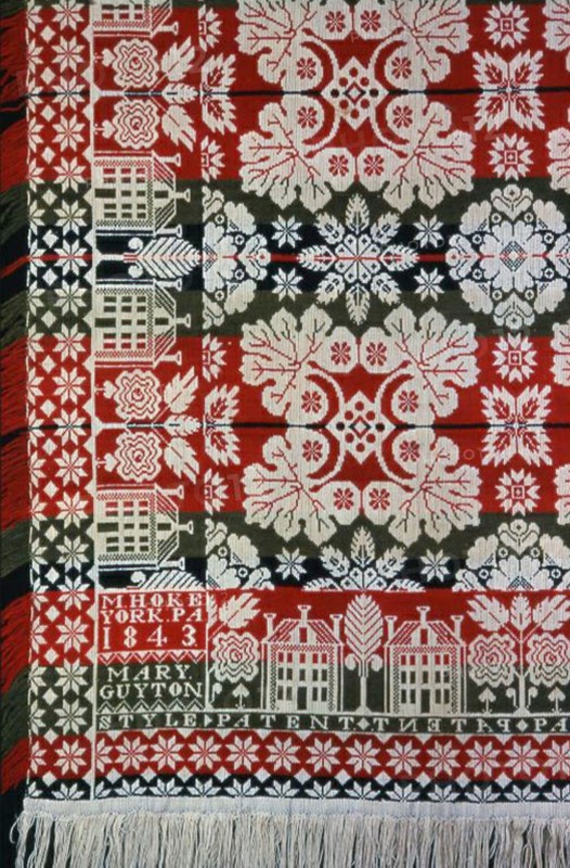 Coverlet, Pennsylvania, 1843.