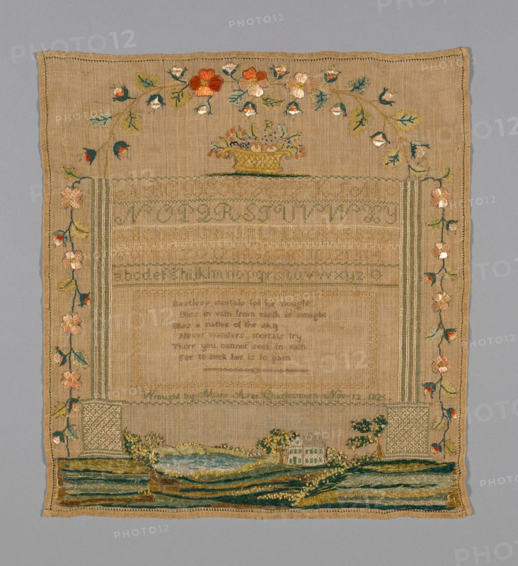 Sampler, Massachusetts, 1825.