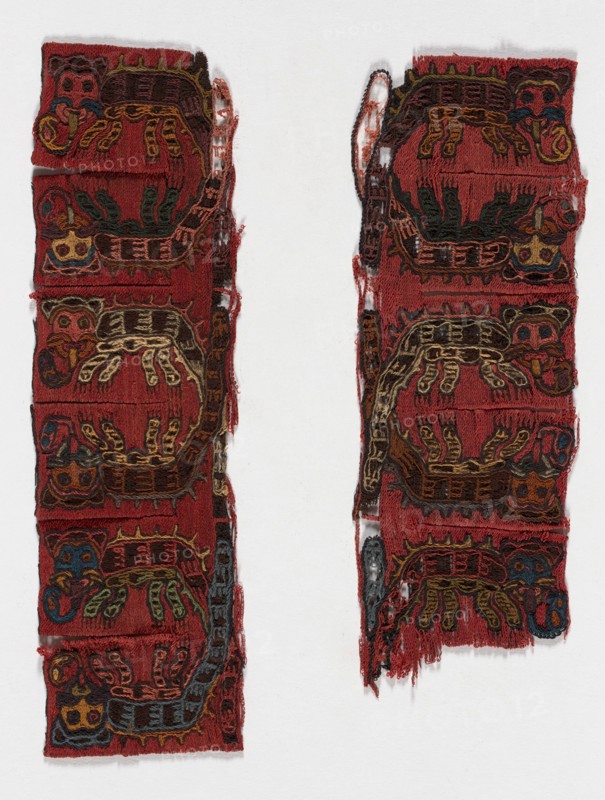 Border Fragments, Peru, 100 B.C./A.D. 200.