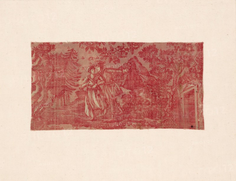 La Trève de Dieu (God's Truce) (Furnishing Fabric), France, c. 1820.