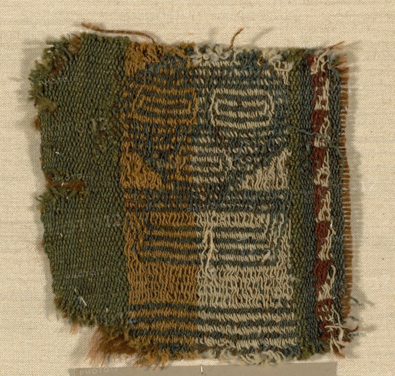 Fragment, Peru, A.D. 1476/1532. Possibly provincial Inca, possibly Yauca Valley.