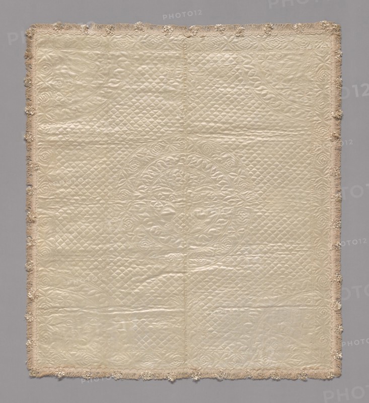 Christening Cover, New York, c. 1758 or earlier. Possibly made by or for Mary Philipse Morris.