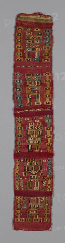 Band, Peru, A.D. 800/1100. Human-like figures.