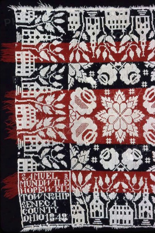 Coverlet, Ohio, 1848.