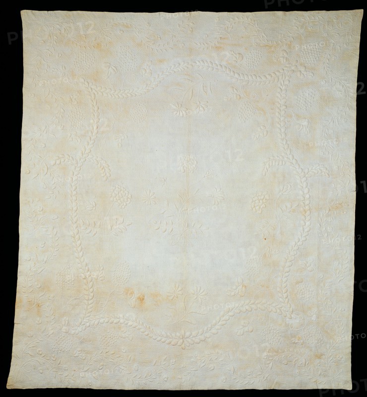 Bedcover, United States, 1830/1905.
