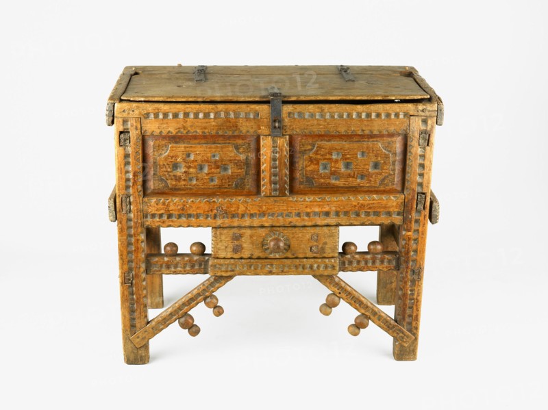 Chest, 1780/1830. Attributed to the Valdés family, New Mexico.
