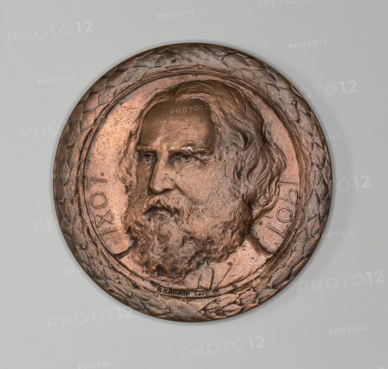 Medal commemorating Henry Wadsworth Longfellow, c. 1882.