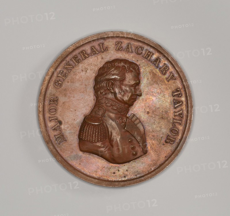 Medal commemorating Major General Zachary Taylor, 1847.