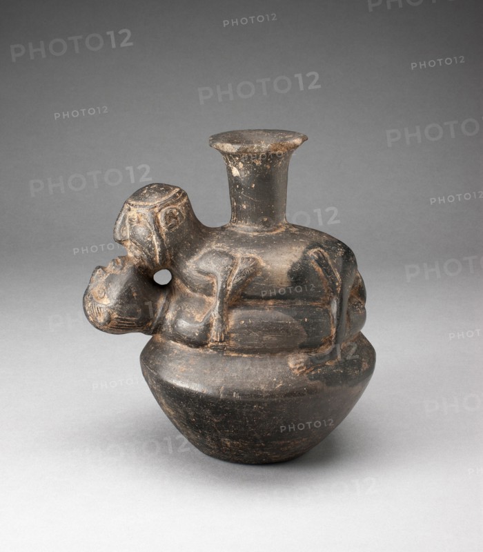 Bottle in the Form of an Amorous Couple, A.D. 1200/1450.