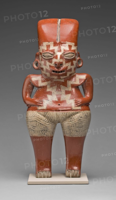 Female Figure with Bold, Geometric Face and Body Paint, 200/100 B.C.