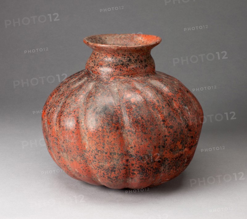 Fluted Vessel, Possibly in the Form of a Gourd, c. A.D. 200.