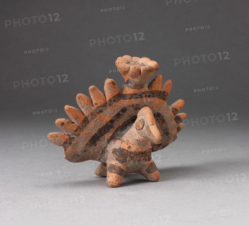 Miniature Figure in the Form of a Bird with Exaggerated Tailfeathers, c. A.D. 200.