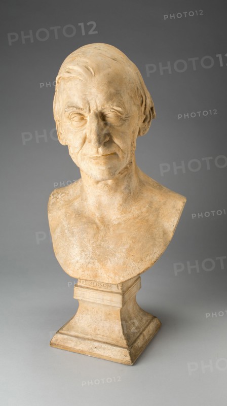 Ralph Waldo Emerson (1803-1882), modeled 1879.