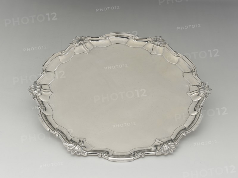 Salver, 1755/65. Designed by Myer Myers.
