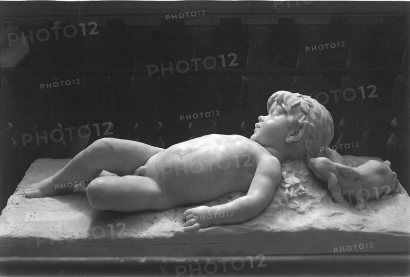 Sleeping Infant Faun Visited by an Inquisitive Rabbit, 1887/89.