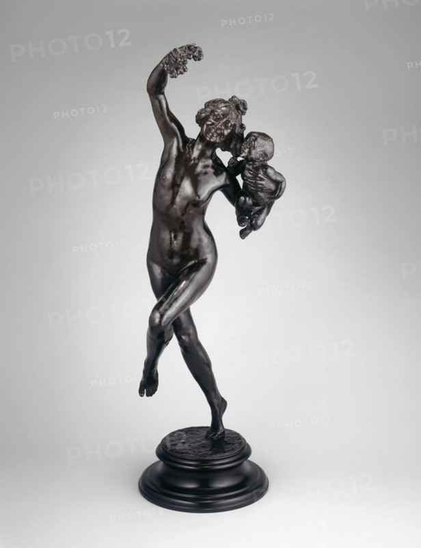 Bacchante with Infant Faun, Modeled 1894, cast after 1894. Cast by Jaboeuf et Rouard.