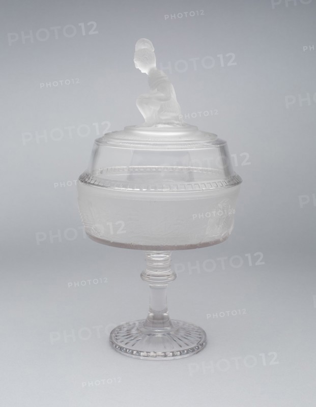 Westward Ho!/Pioneer pattern covered dish, 1876/90.