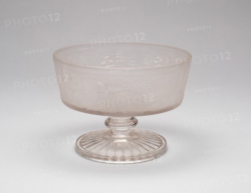 Westward Ho!/Pioneer pattern footed dish, c. 1876.