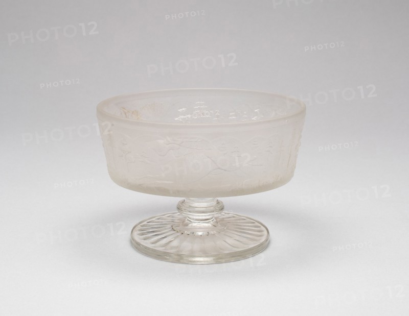 Westward-Ho!/Pioneer pattern footed dish, c. 1876.