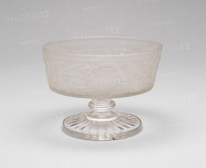 Westward Ho!/Pioneer pattern footed dish, c. 1876.