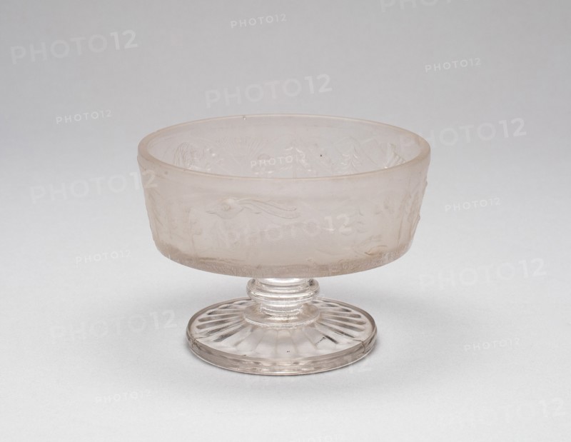 Westward Ho!/Pioneer pattern footed dish, c. 1876.