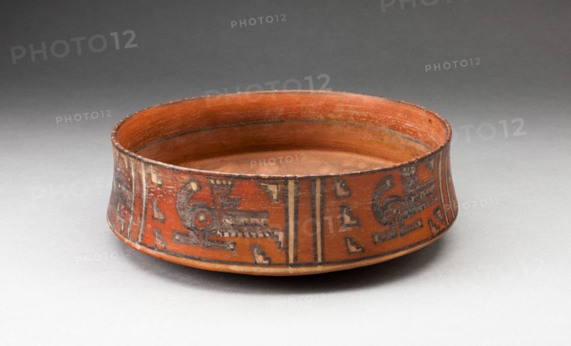 Miniature Straight-sided Bowl with Abstract Aligator Motif, A.D. 1450/1532.